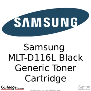 Samsung MLT-D116L Black Compatible Toner Cartridge - Alternate Brand