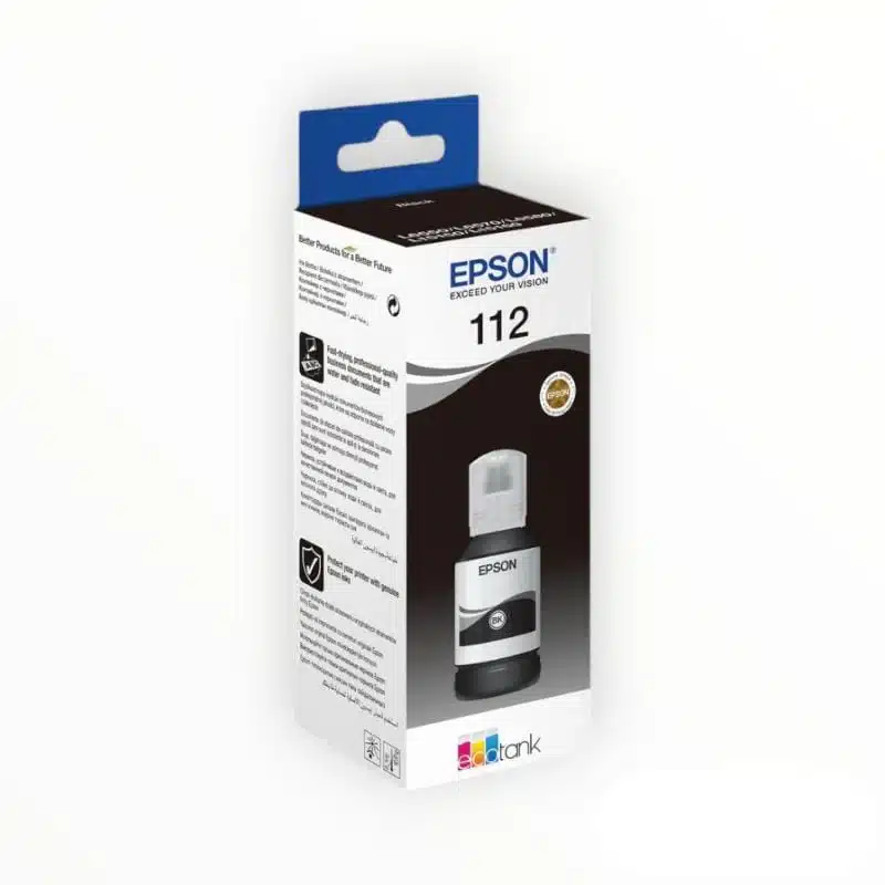 Epson 112 EcoTank Pigment Series Ink Bottle - Black